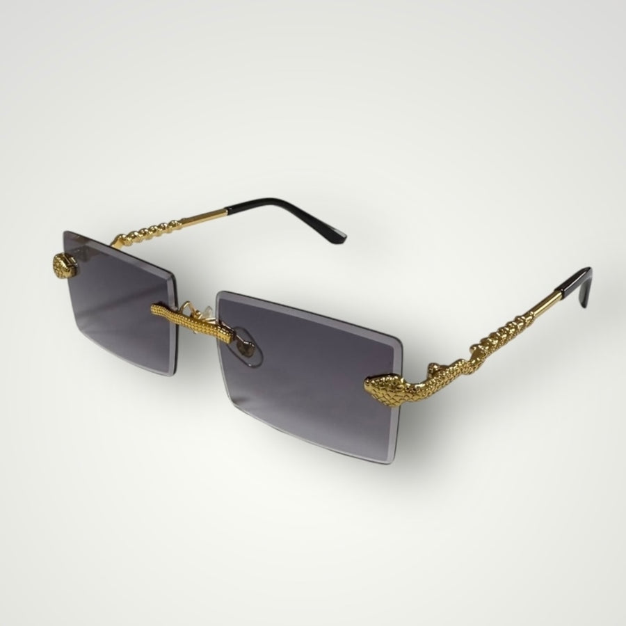 Snake Rimless Sunglasses