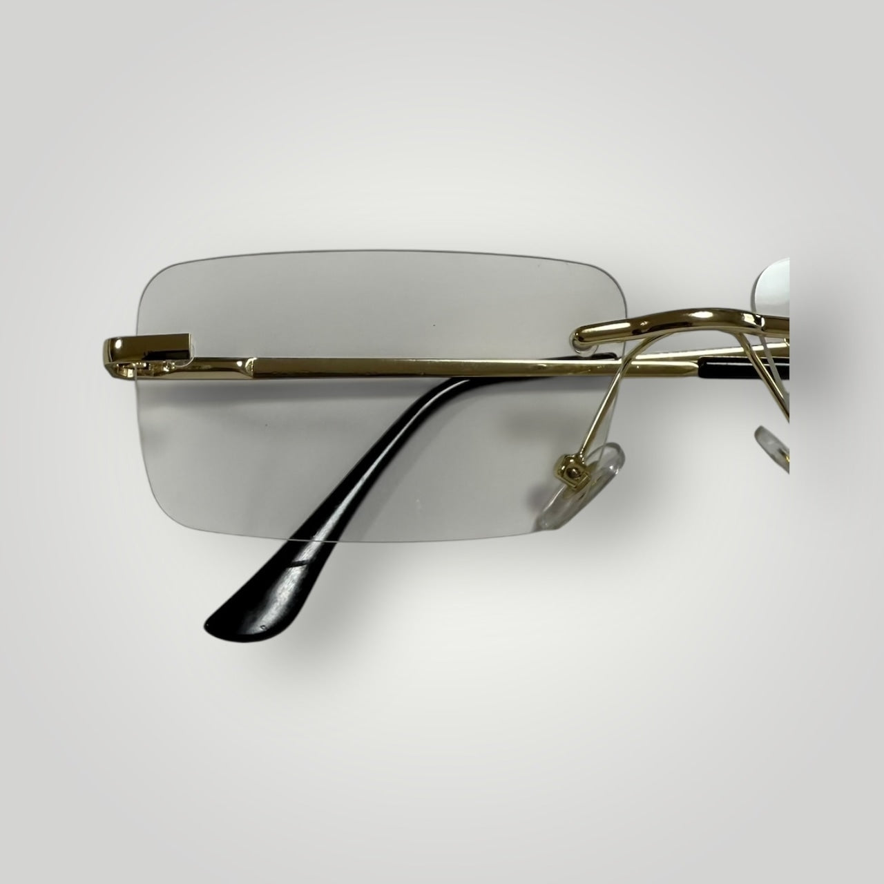 Gold Edge Rimless Sunglasses