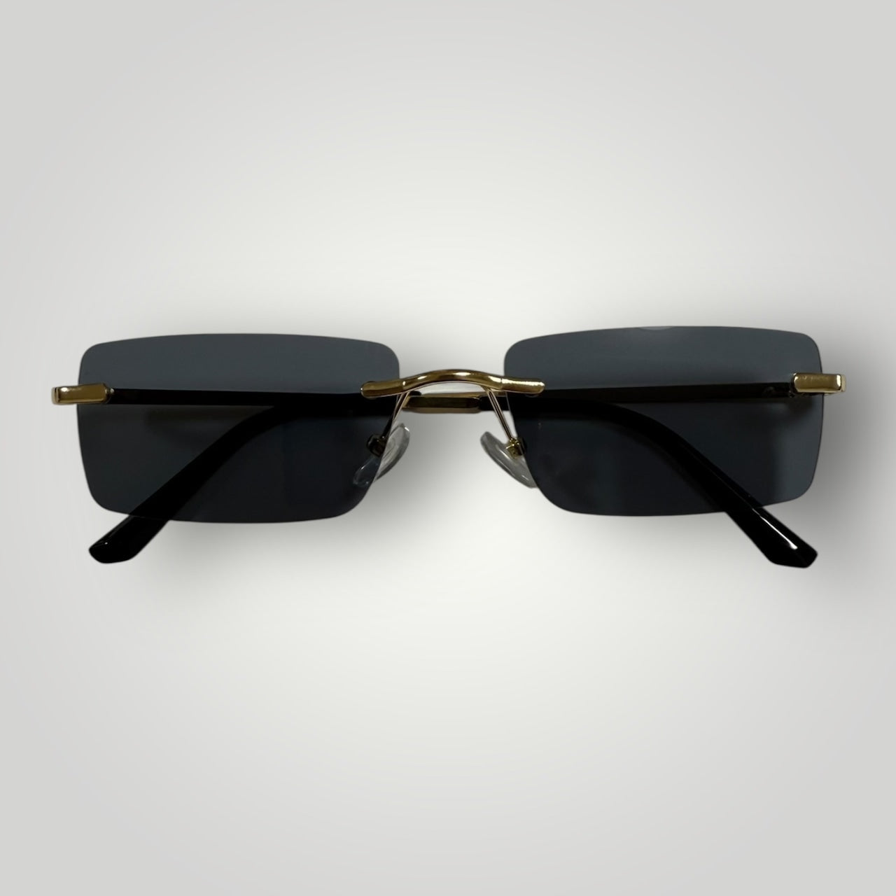 Gold Edge Rimless Sunglasses