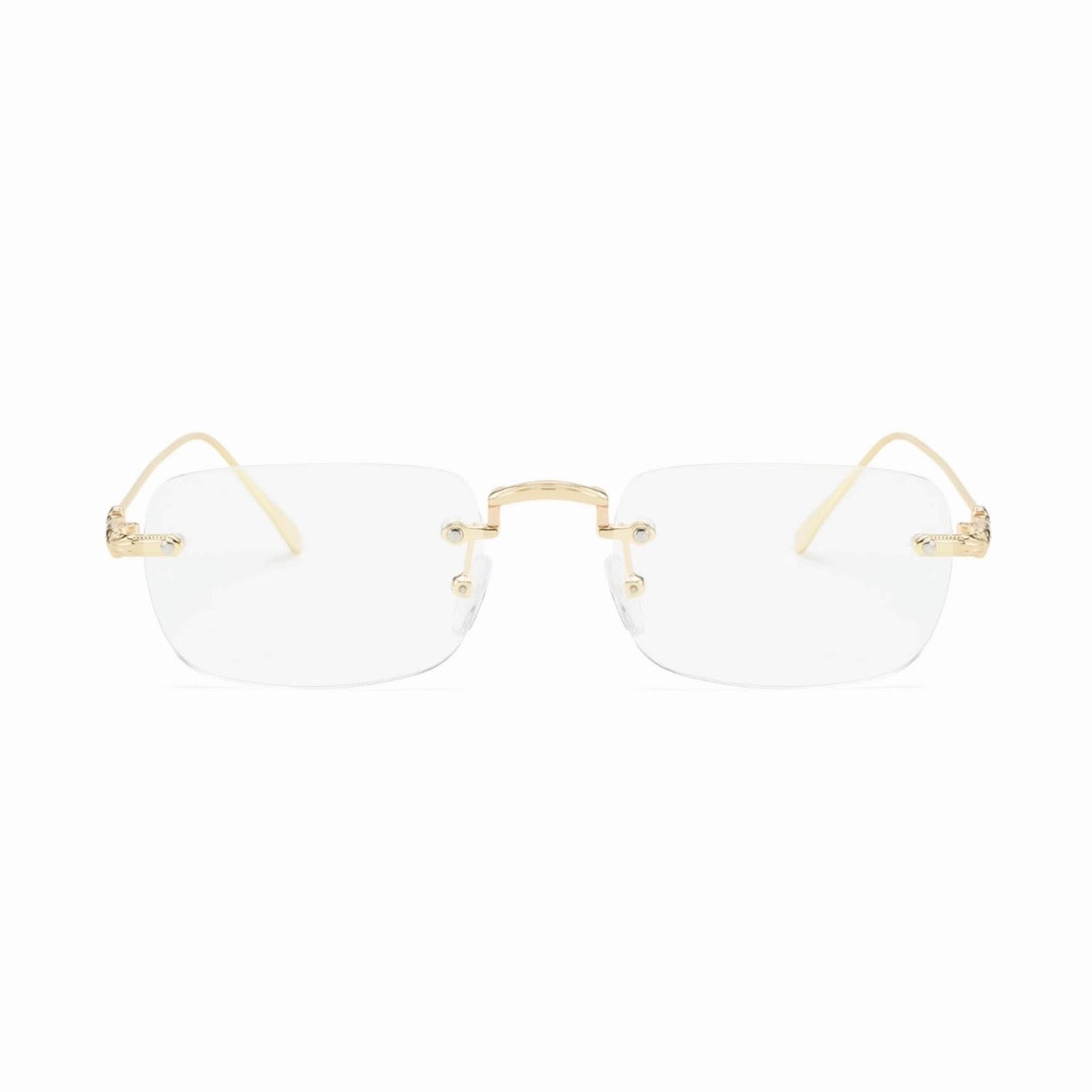 Rimless Cross Sunglasses