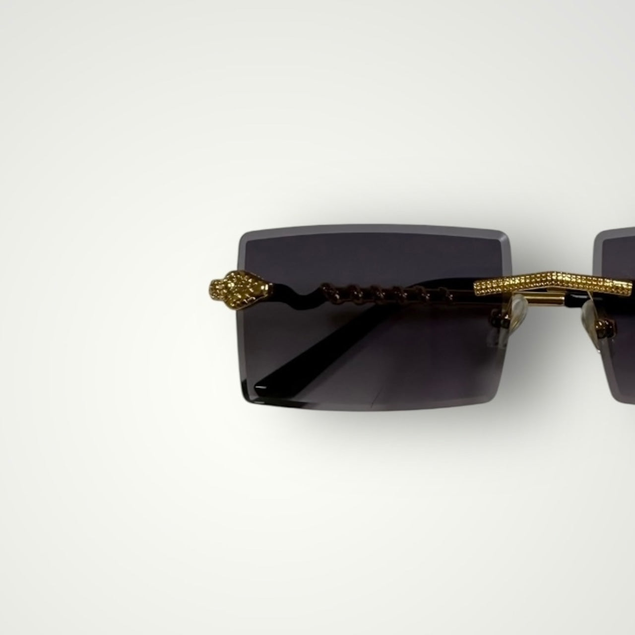 Snake Rimless Sunglasses