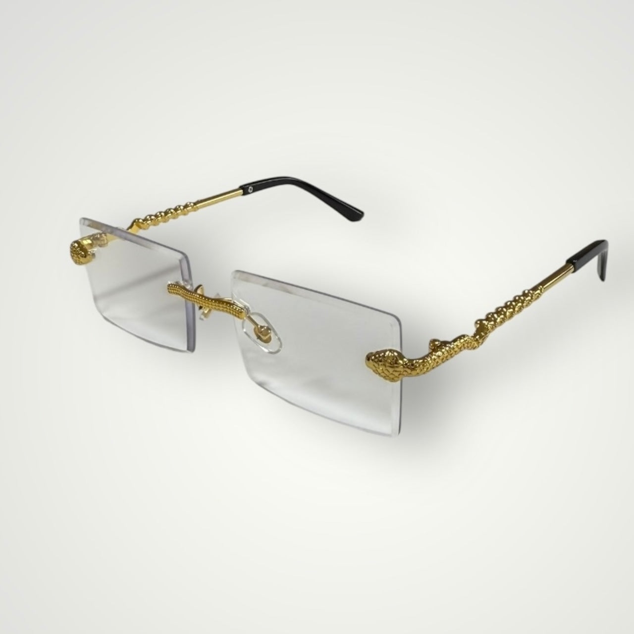 Snake Rimless Sunglasses