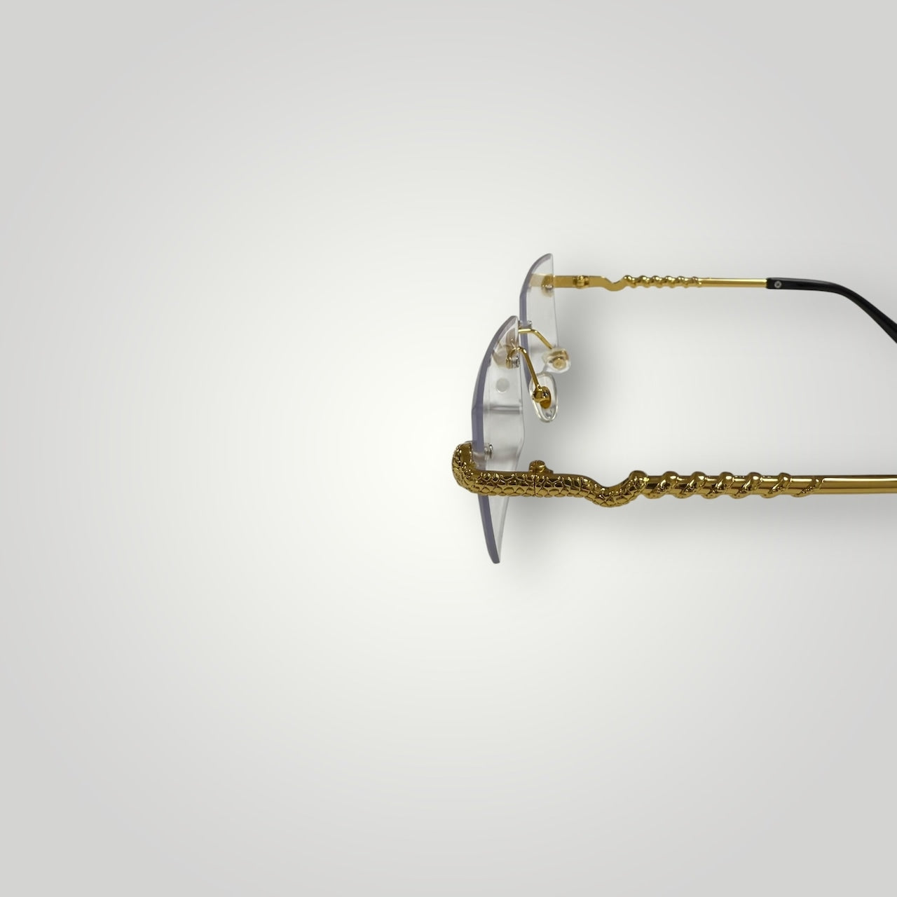Snake Rimless Sunglasses