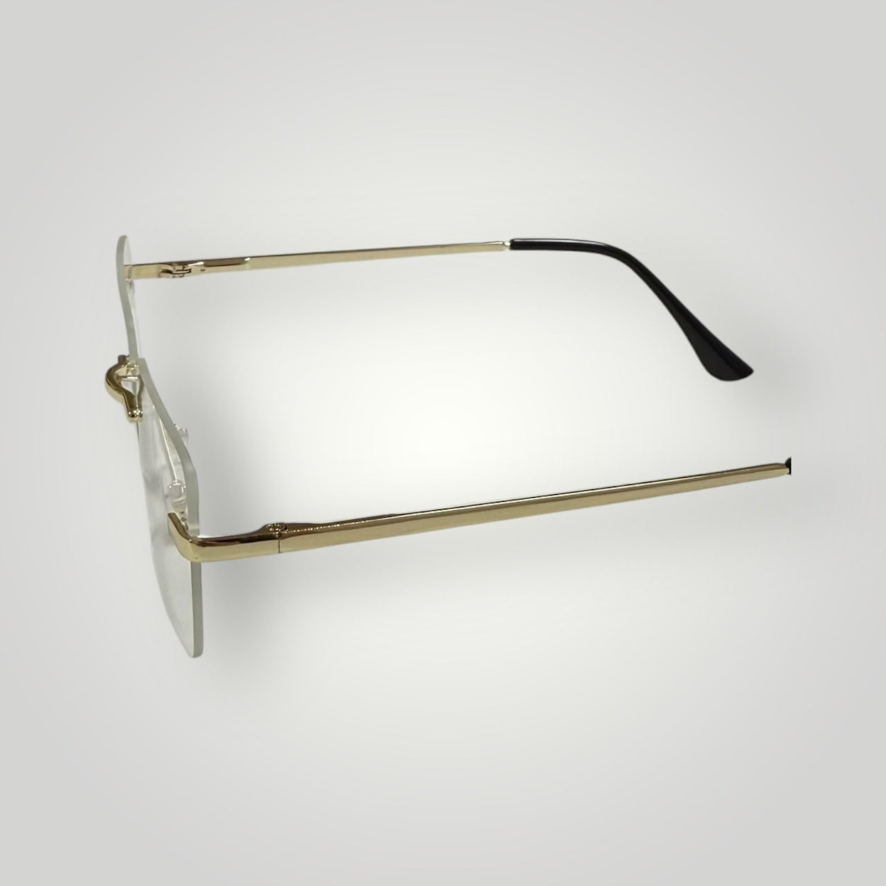 Gold Edge Rimless Sunglasses
