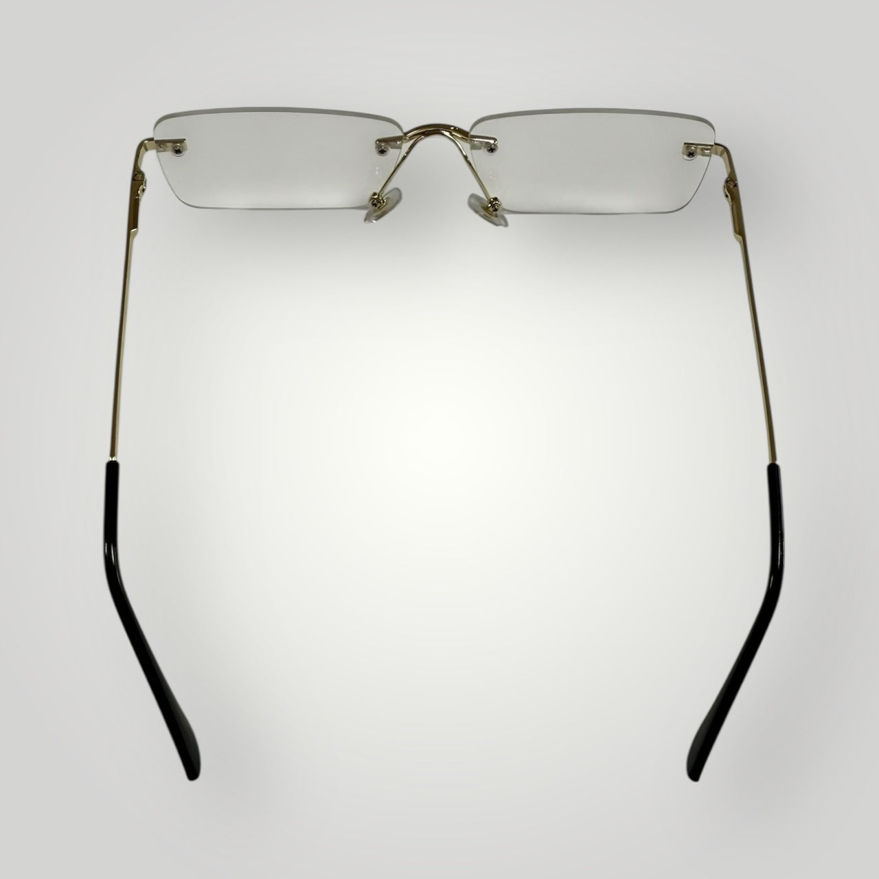 Gold Edge Rimless Sunglasses