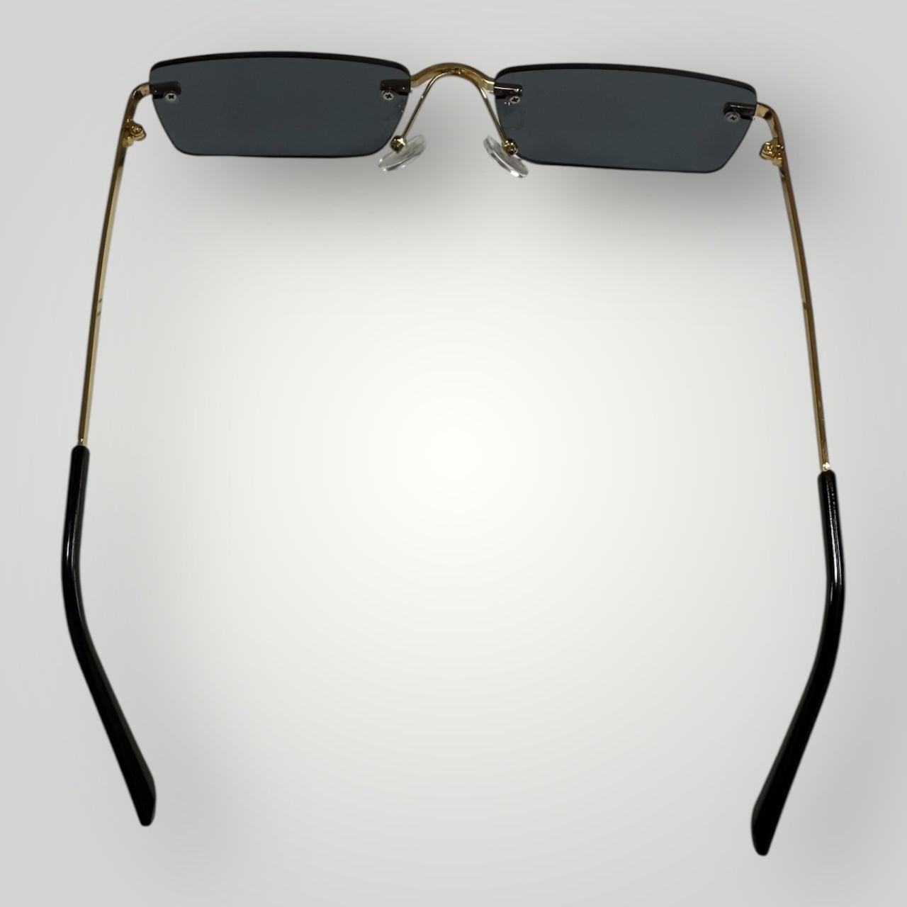 Gold Edge Rimless Sunglasses