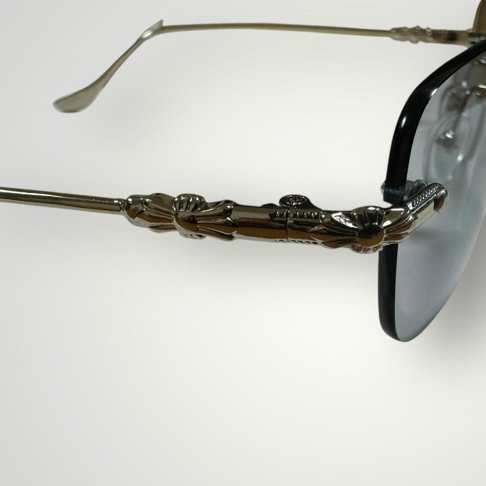 Rimless Cross Sunglasses