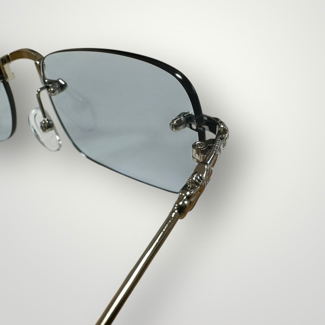 Rimless Cross Sunglasses