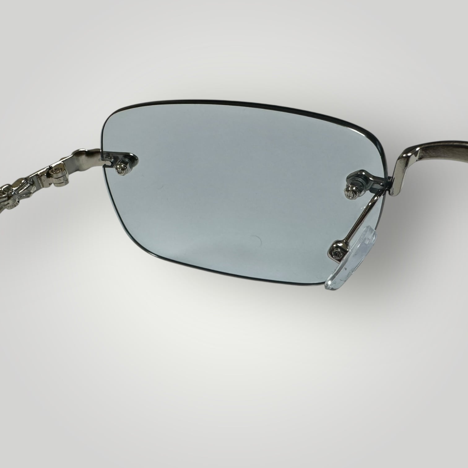 Rimless Cross Sunglasses