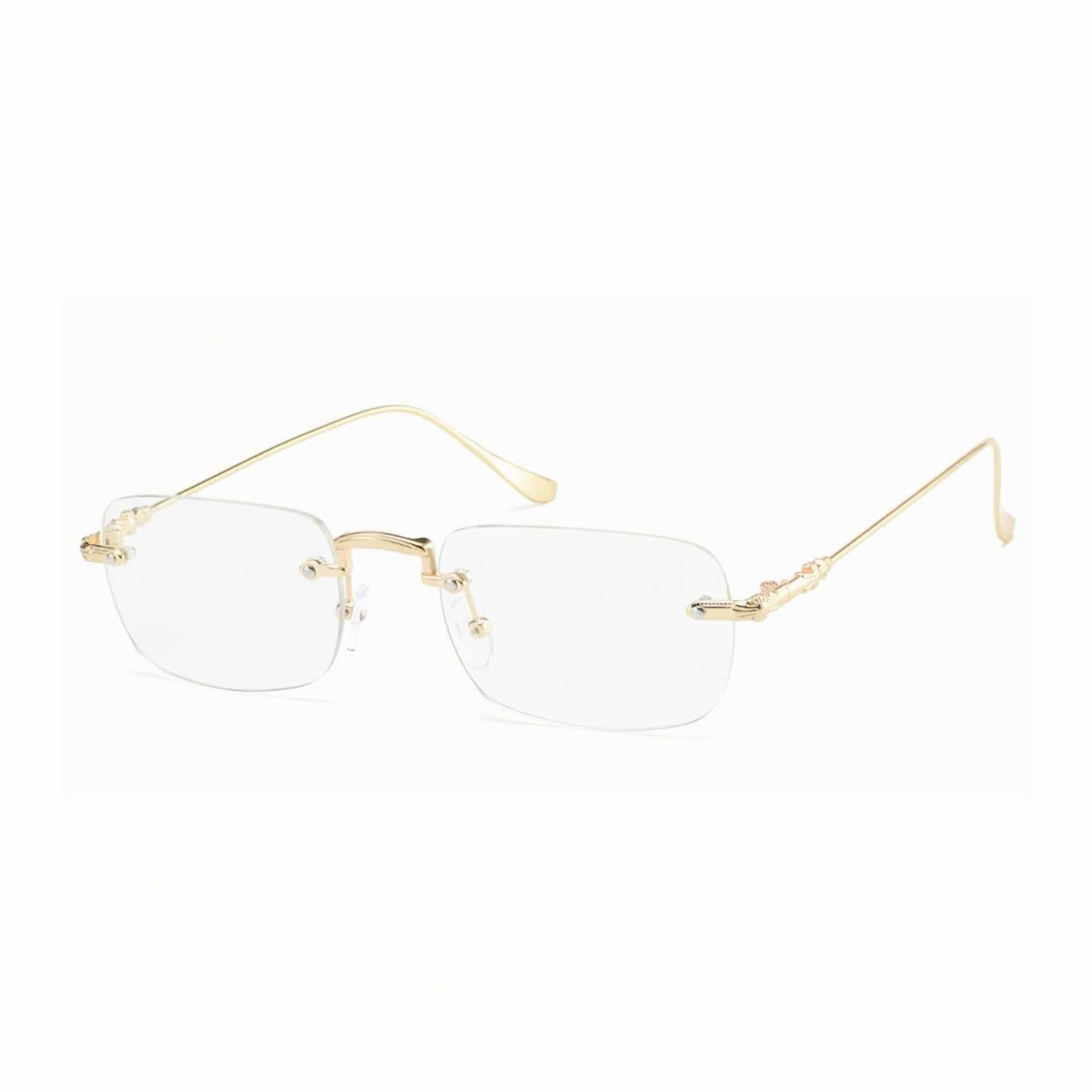 Rimless Cross Sunglasses
