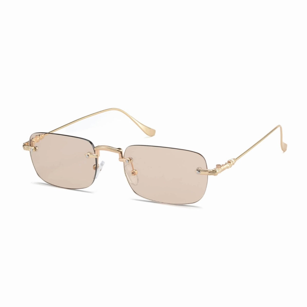 Rimless Cross Sunglasses