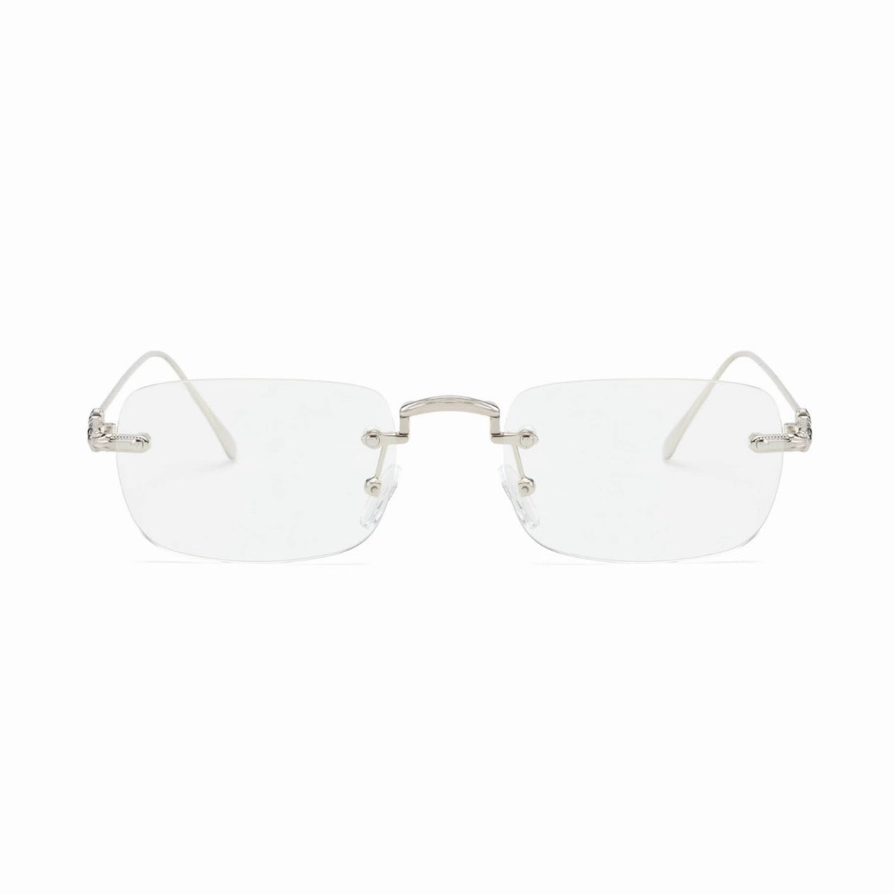 Rimless Cross Sunglasses