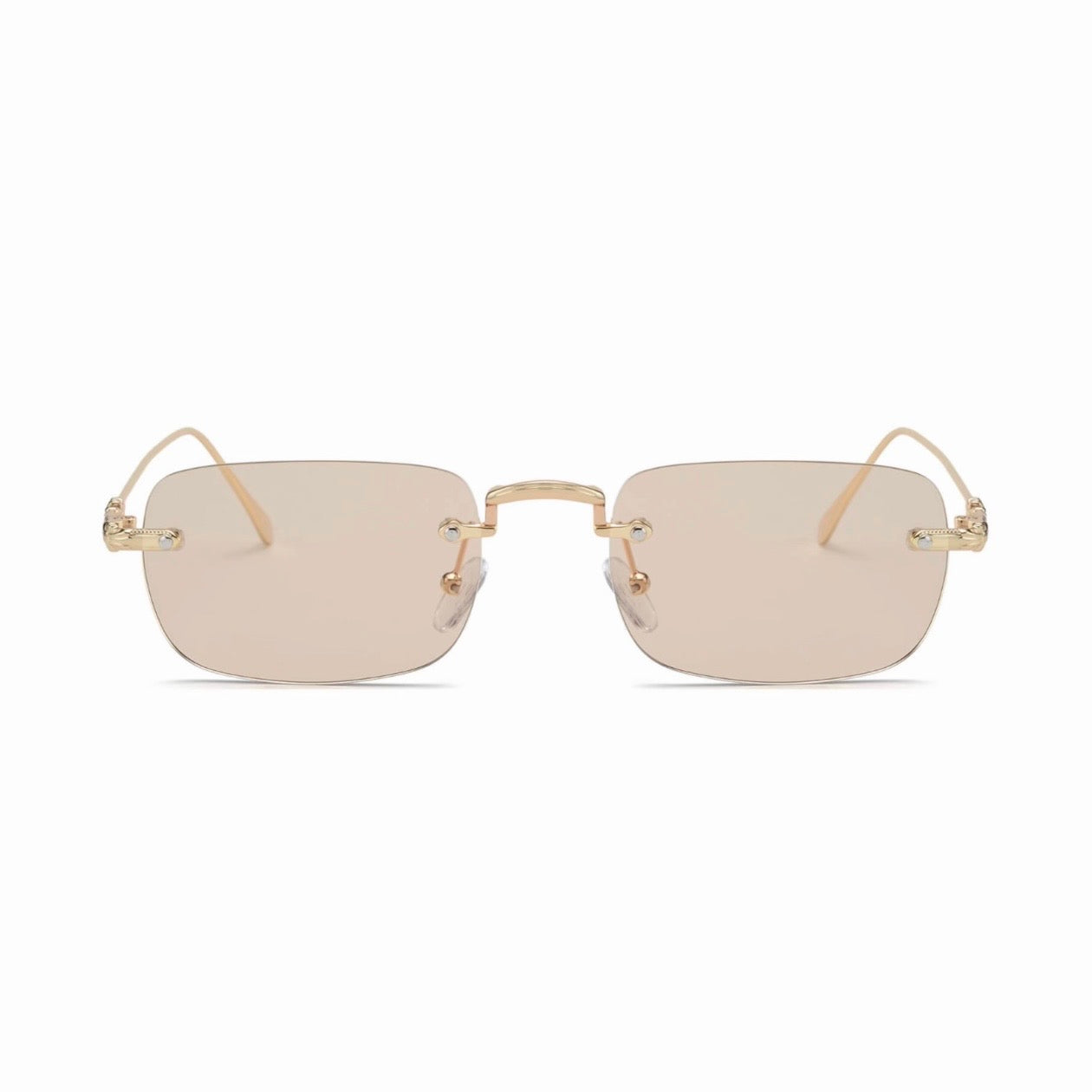 Rimless Cross Sunglasses