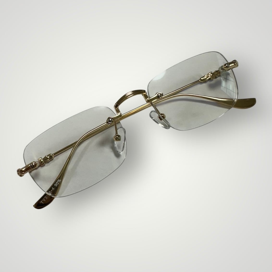 Rimless Cross Sunglasses